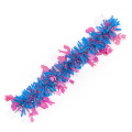 PET blue Easter ornament tinsel garland with new pink design